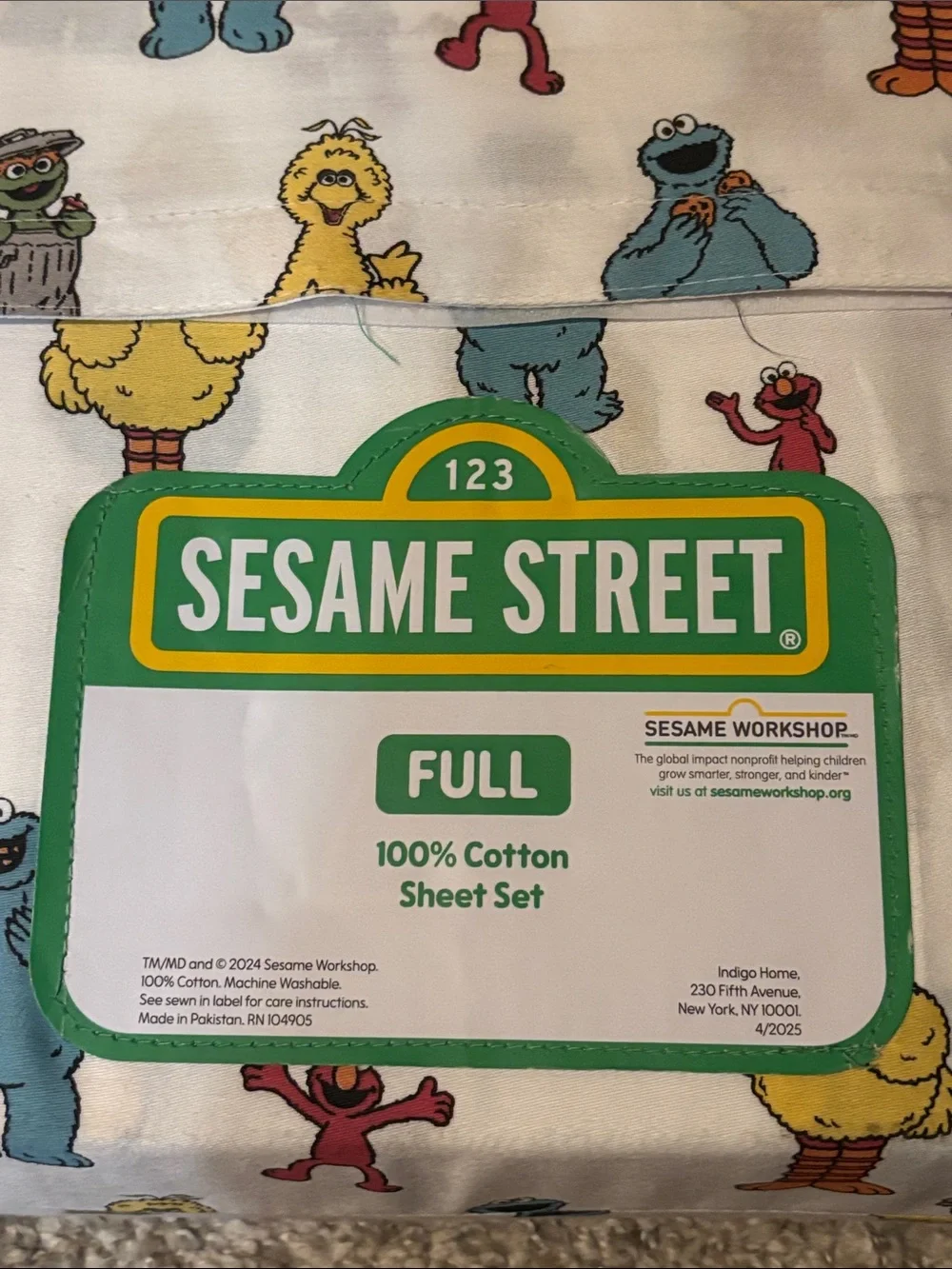 NWT Sesame Street Full Sheet Set
